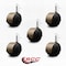 Service Caster 2-3/8'' Floor Safe Antique Hooded Twin Wheel Caster Grip Ring Stem, 5PK SCC-GR02S60D-NYU-WA-716X1716-5 - alternate 4